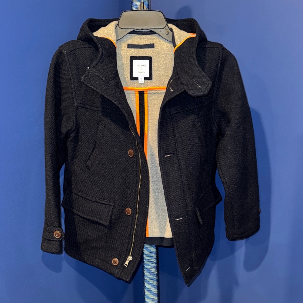 Gap Kids x Jack Spade- Boys Navy Pea Coat Size Medium - Picture 3 of 17